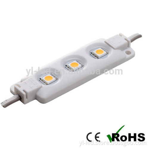 wholesale waterproof DC12V injection 3 chip 5050 SMD LED module, white smd led module for signage